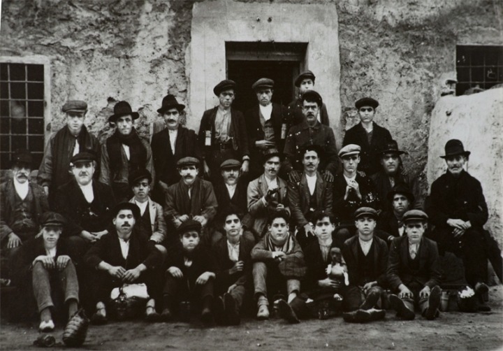 Mineros de La Unión a principios del siglo XX